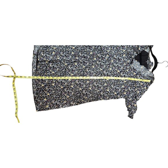 Madewell Ruffle Button-Front Trapeze Shift Dress in Folkmagic Floral Size Medium - Picture 10 of 13